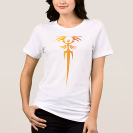 Dark Tribal Phoenix Emblem – Mythic Symbol トライブレンドＴシャツ