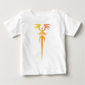 Dark Tribal Phoenix Emblem – Mythic Symbol ベビーTシャツ (正面)