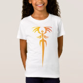 Dark Tribal Phoenix Emblem – Mythic Symbol Tシャツ (正面)
