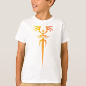 Dark Tribal Phoenix Emblem – Mythic Symbol Tシャツ (正面)