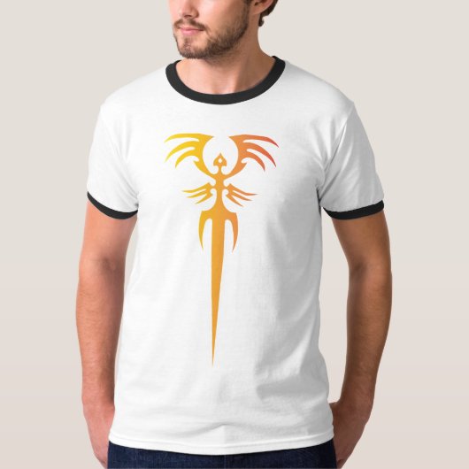 Dark Tribal Phoenix Emblem – Mythic Symbol Tシャツ (正面)