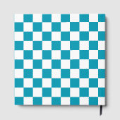 Dark turquoise checkered  ゲストブック (裏面)