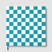 Dark turquoise checkered  ゲストブック (正面)
