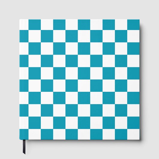 Dark turquoise checkered  ゲストブック (正面)