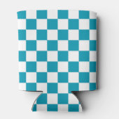 Dark turquoise checkered  缶クーラー (裏面)