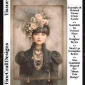 Dark Victorian Fashion, Feathers DX8L Decoupage 薄葉紙