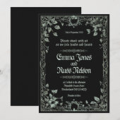 Dark Viking Norse Wedding Invitation 招待状 (正面/裏面)