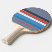Dark Vintage Across Striping with Name 卓球ラケット (正面アングル)