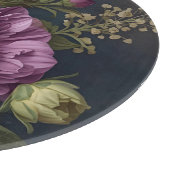 Dark Vintage Flowers カッティングボード (角)