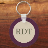 Dark Vintage Flowers キーホルダー (裏面)