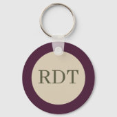 Dark Vintage Flowers キーホルダー (裏面)