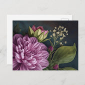 Dark Vintage Flowers ポストカード (正面/裏面)