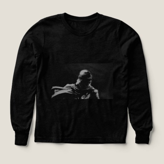 Dark Warrior Shadow Sweatshirt | Minimalist Ninja  (デザイン正面)