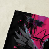 Dark Winged Warrior – Japanese Kanji Design ビーチタオル (インサイチュ)