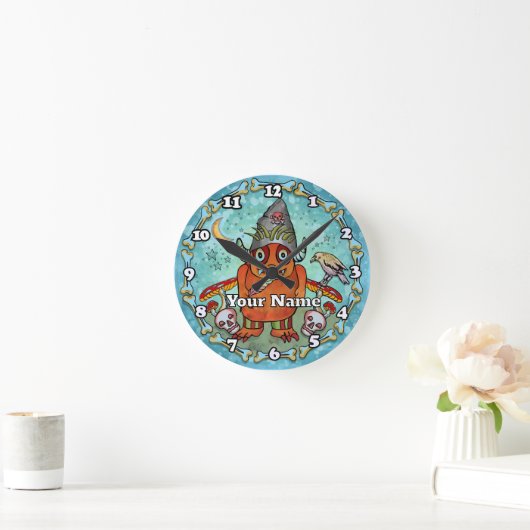 Dark Wizard Monster ラウンド壁時計 (ホーム)