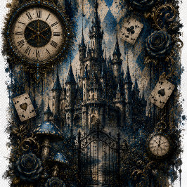 Dark Wonderland Alice and her Queen dressed in red ラッピングペーパーシート