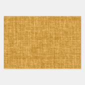 Dark Yellow Linen ラッピングペーパーシート (正面3)