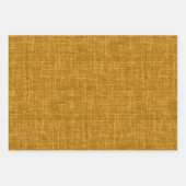 Dark Yellow Linen ラッピングペーパーシート (正面)
