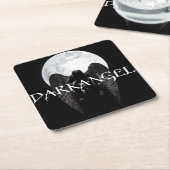 DarkAngelロゴコースター スクエアペーパーコースター (アングル)