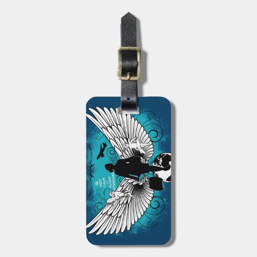 Darkblue classic Kciafa ラゲッジタグ (正面縦)