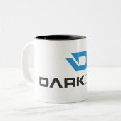 Darkcoinのコーヒー・マグ ツートーンマグカップ (正面左)