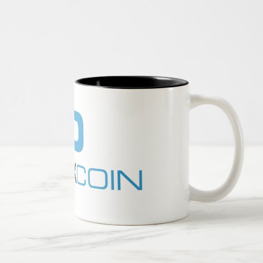 Darkcoinのコーヒー・マグ ツートーンマグカップ (右)