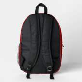 Darker Red Backpack プリントバックパック (裏面)