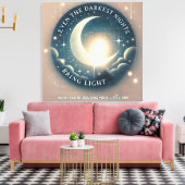 Darkest Nights AIアート キャンバスプリント (インサイチュ (リビング))