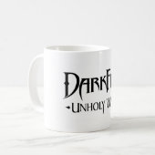 Darkfallの不道徳な戦争のクラシックで白いマグ コーヒーマグカップ (正面左)