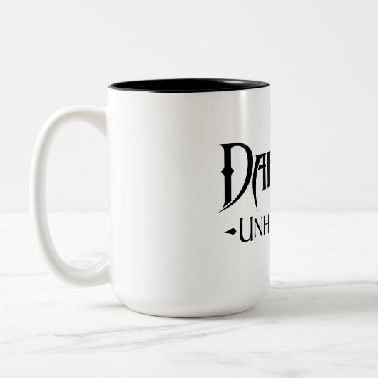 Darkfallの不道徳な戦争はマグに2ある調子を与えました ツートーンマグカップ (左)