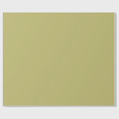 Darkkhaki Solid Plain Color ラッピングペーパー (フラット)