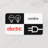 Darkness And Light Electric Squares 名刺 (正面)