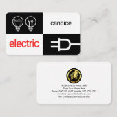 Darkness And Light Electric Squares 名刺 (正面/裏面)