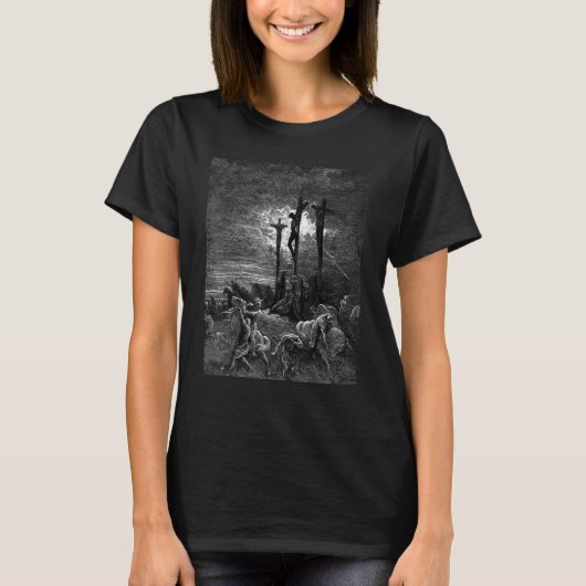 Darkness at the Crucifixion Gustave Dore Biblical  Tシャツ (正面)