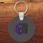 Darkness Lose My Mind Find My Soul Suicide Prevent キーホルダー (正面)