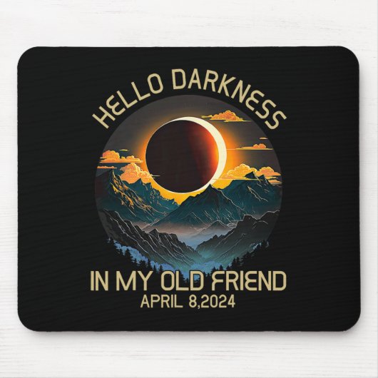 Darkness My Old Friend 太陽の Eclipse 2019年4月 マウスパッド (正面)