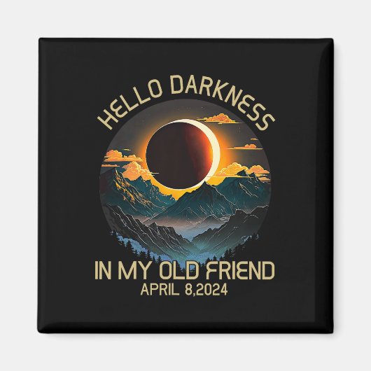 Darkness My Old Friend 太陽の Eclipse 2019年4月 マグネット (正面)