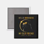 Darkness My Old Friend 太陽の Eclipse 2024猫愛 マグネット (正面/裏面)