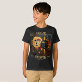 Darkness My Old Friend Cat 太陽の Eclipse 4月8日 Tシャツ (正面フル)