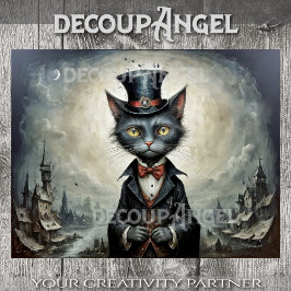 Darkshireからの主ウィスカー – Decopage - 薄葉紙