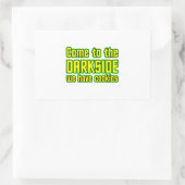 Darkside来にはCookieを使用 長方形シール (バッグ)