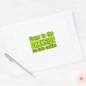 Darkside来にはCookieを使用 長方形シール (封筒)