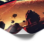 DarkStarBurnダークエンジェル光沢ポスター ポスター (コーナー)