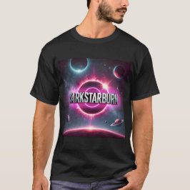 DarkStarBurn銀河系プリント Tシャツ
