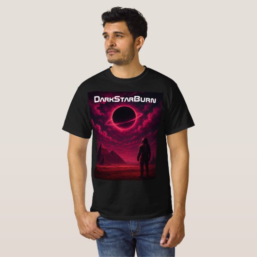 🪐DarkStarBurn "Eclipse Descent"両面T-Shi Tシャツ (正面フル)
