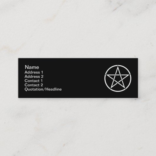 darkwitch スキニー名刺 (正面)