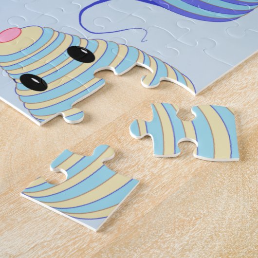 Darleneの青およびブラウンMouses ジグソーパズル (側面)