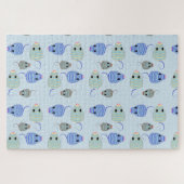 Darleneの青およびブラウンMouses ジグソーパズル (横)