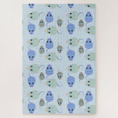 Darleneの青およびブラウンMouses ジグソーパズル (縦)