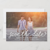 Darlingスクリプト編集可能カラー日付カードの保存 サンキューカード (正面)